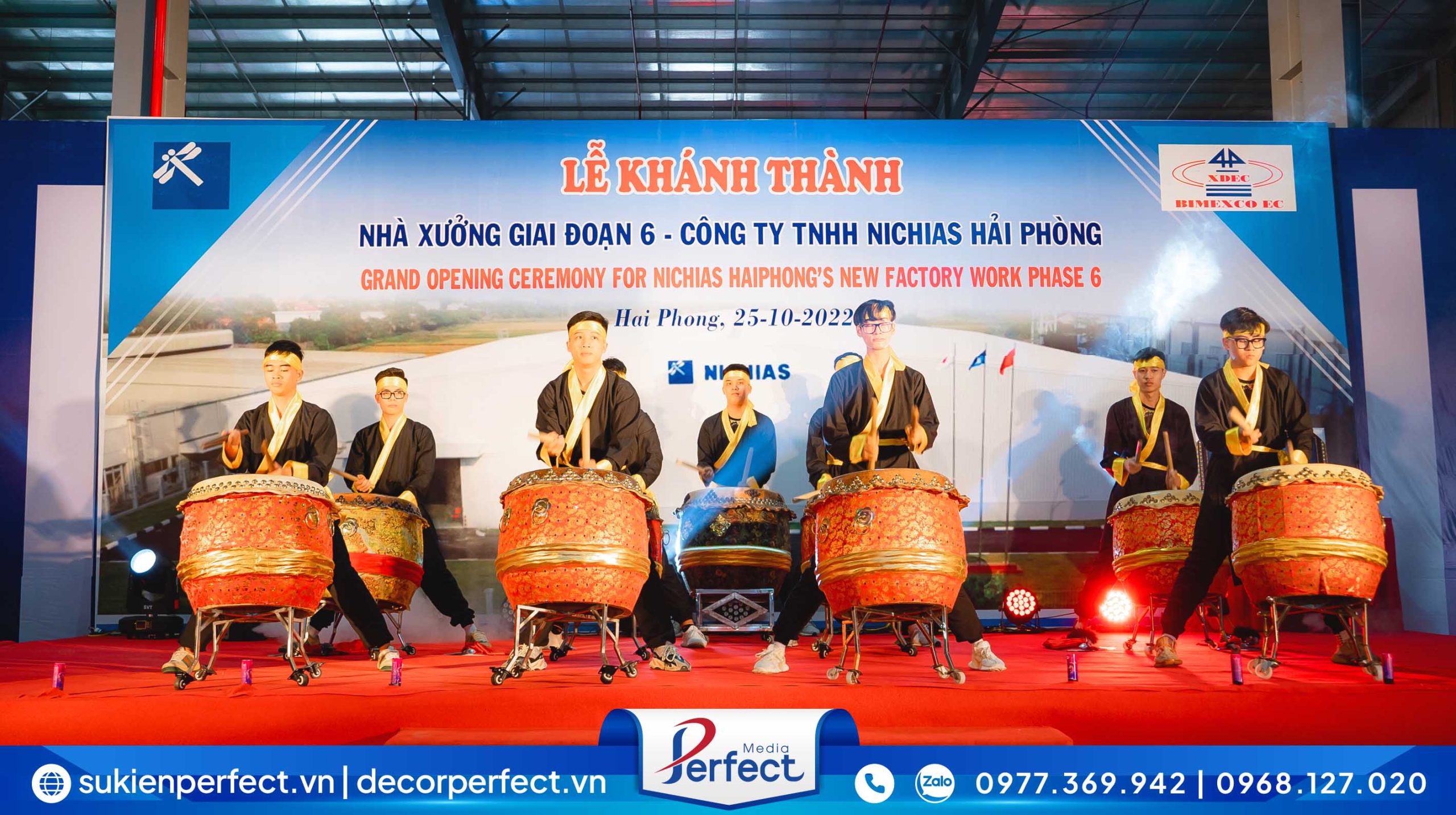 Đội trống Perfect Media biểu diễn trống hội TaiKo Nhật Bản