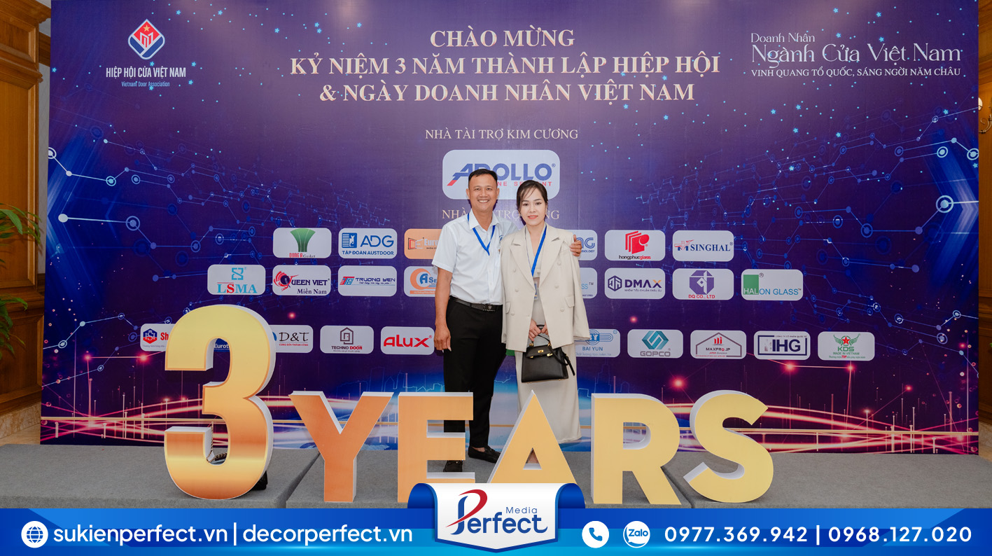 Booth checkin tại sự kiện lễ kỷ niệm 3 năm thành lập hiệp hội