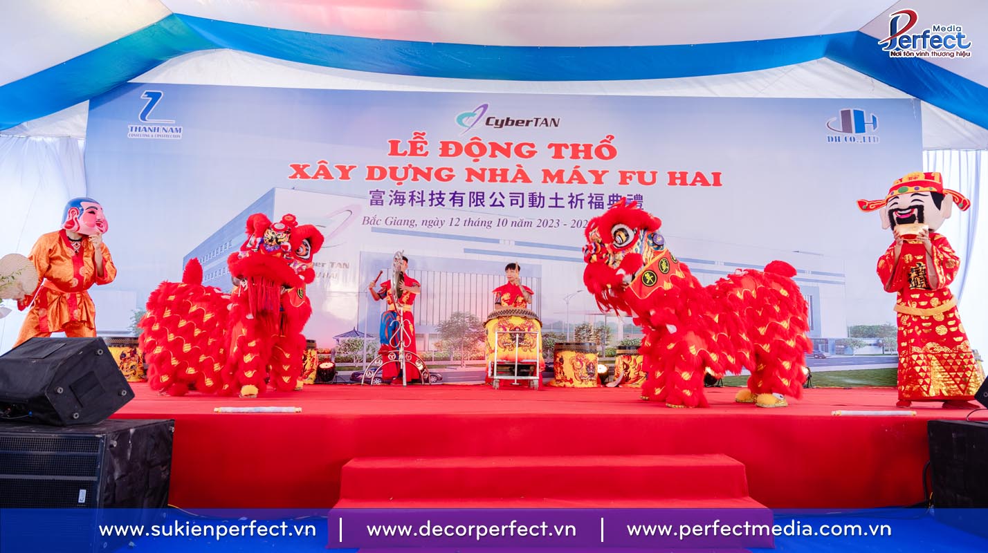 Perfect Media cho thuê đội múa lân đánh trống hội thần tài và ông địa chuyên nghiệp