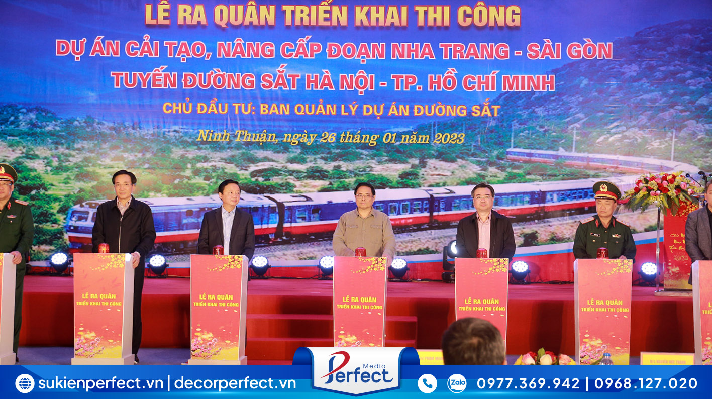 Lễ ra quân dự án cải tạo đường sắt đoạn Nha Trang - Sài Gòn