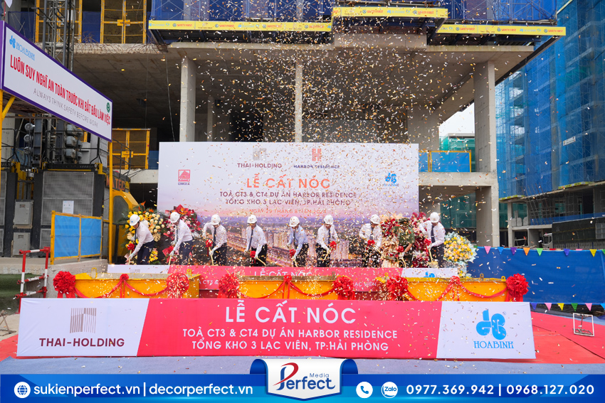 Lễ Cất Nóc Tòa CT3 & CT4 Harbor Residence 
