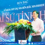 khách mời phát biểu tại lễ kick off dự án Bến Bắc Riverside