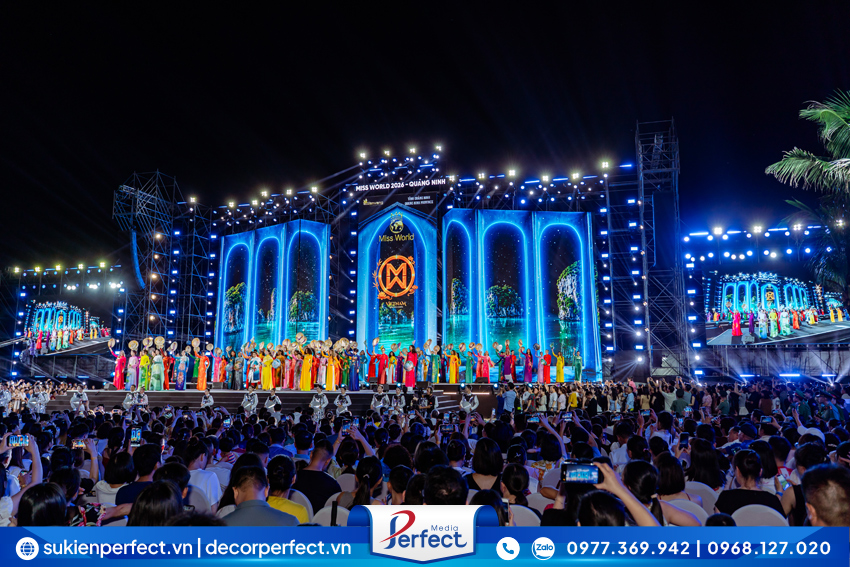 Người đẹp Miss World 2026 trình diễn áo dài